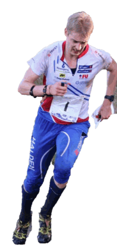Orientista che corre